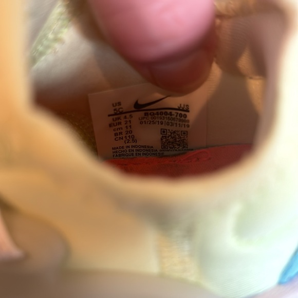 Nike React Presto Volt Yellow Toddler Sneakers 5C - Picture 8 of 11